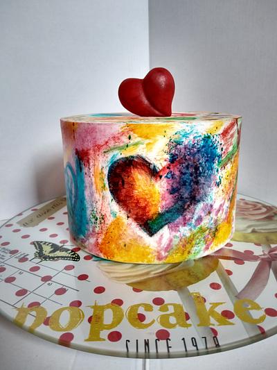 Colors for Valentine's Day - Cake by Dari Karafizieva