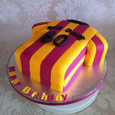 Bradford City shirt - Cake by Carrie