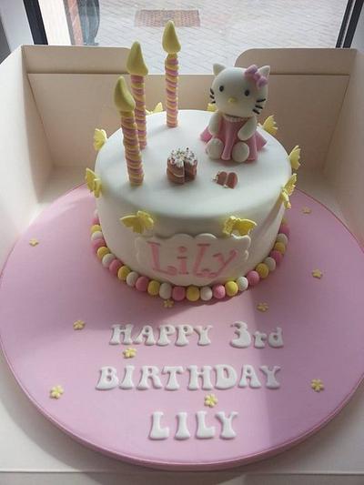 Hello Kitty 3rd birthday cake  - Cake by Mrsmurraycakes