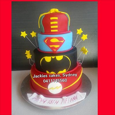 super hero theme cake - Cake by Jackies cakes