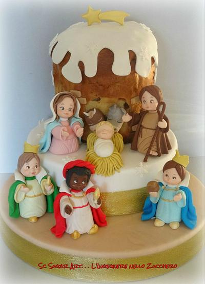 Nativity - Cake by Sc Sugar Art L'ingegnere nello Zucchero