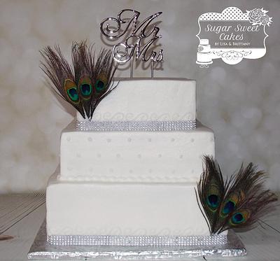 Peacock Wedding - Cake by Sugar Sweet Cakes
