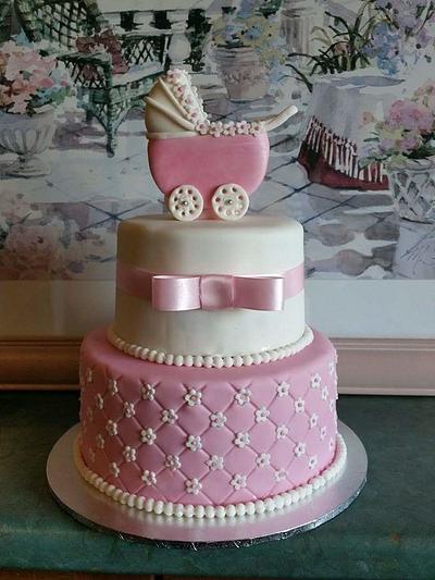 Baby shower cake - Cake by Helen's cakes 