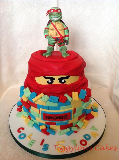 Lego ninjago  - Cake by Tiggylou's cakes 