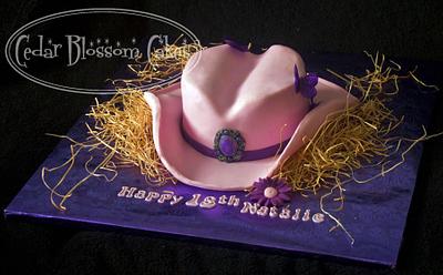 Cowgirl hat - Cake by ozgirl39