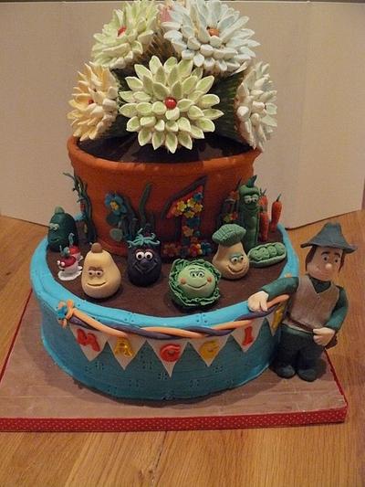 Mr Bloom's Nursery Cake  - Cake by Krazy Kupcakes 