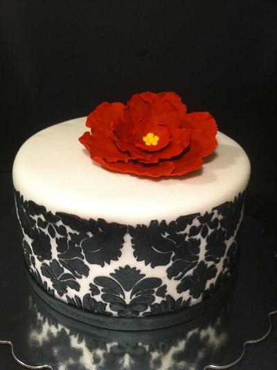 Damask Cake - Cake by Nikki Belleperche