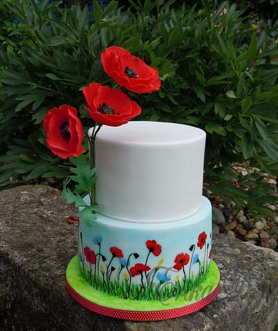 Poppies - Cake by Derika