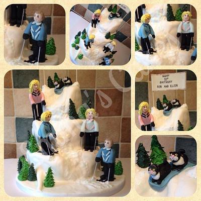Ski Slope Cake - Cake by Emma's Cakes - Cakes for all occasions