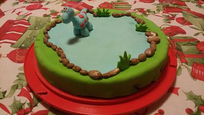 Dinosaur on the lake - Cake by Alice