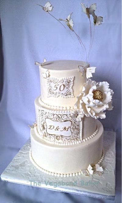 50th Wedding anniversary Butterfly cake - Cake by The Vagabond Baker