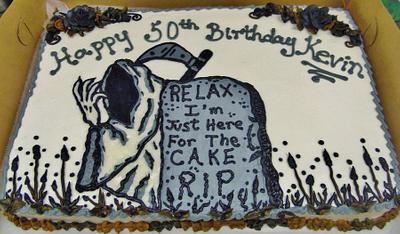 RIP 50th birthday cake - Cake by Nancys Fancys Cakes & Catering (Nancy Goolsby)