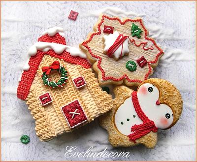 Knit Cristmas cookies - Cake by Evelindecora