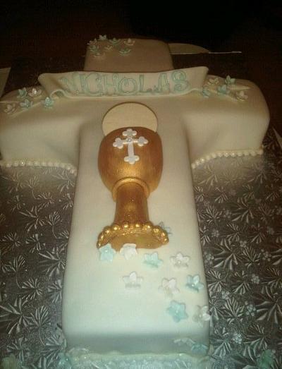 Communion Cake - Cake by Cindy