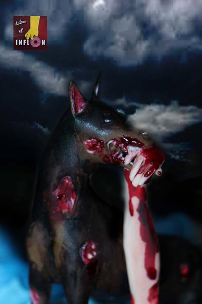 Zombie dog - The sugar art zombies collaboration - Cake by Floren Bastante / Dulces el inflón 