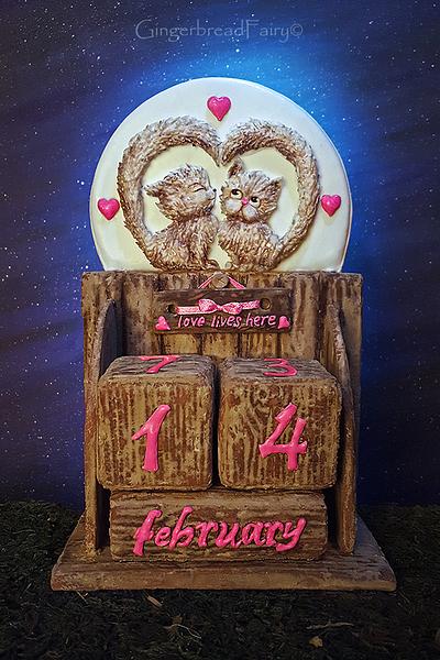 Gingerbread Calendar for Valentine's day - Cake by Incantata
