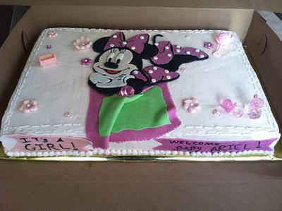 Minnie Mouse Baby Shower Cake - Cake by Michelle Allen