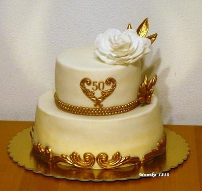 Birthday in gold - Cake by Framona cakes ( Cakes by Monika)