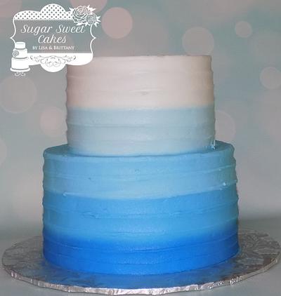 Blue Ombre - Cake by Sugar Sweet Cakes
