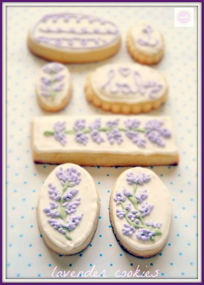 Soft Lavender Cookies - Cake by miettes