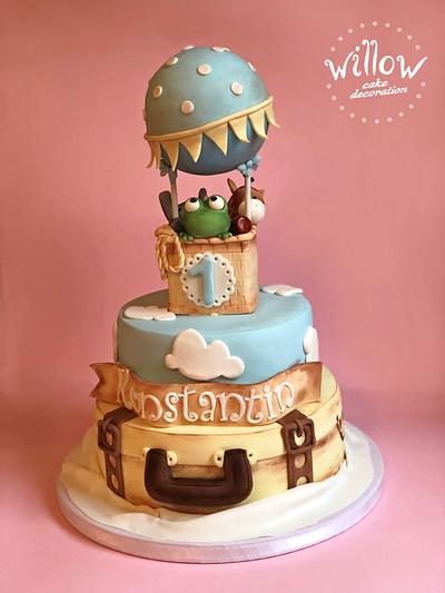 Hot balloon cake - Cake by Willow cake decorations