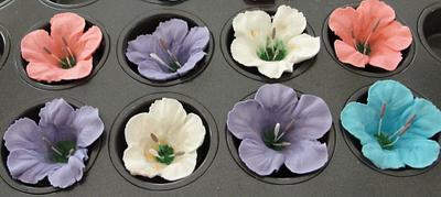 Royal Icing Petunias - Cake by Cakes and Beyond by Naheed