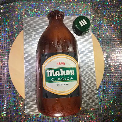 Mahou Classic 1 liter cake - Cake by MARK REDPATH