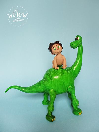 Good Dino, Arlo and Spot - Cake by Willow cake decorations