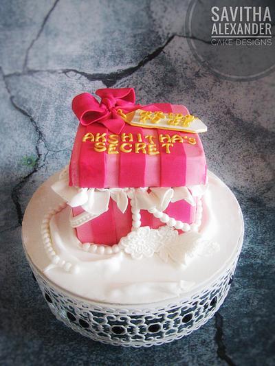 Gift box cake - Cake by Savitha Alexander