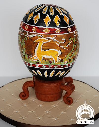 Ukranian Easter Egg "Pysanka" - Cake by Jean A. Schapowal