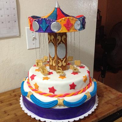 Swinging Carousel Cake - Cake by sunrae
