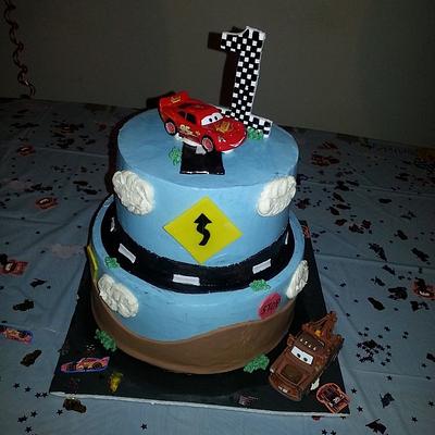 Disney Cars 1st Birthday - Cake by Nicole Verdina 