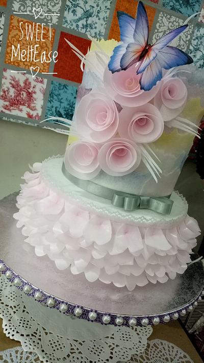 Delicately pink - Cake by Mel Sibuyo Durant 