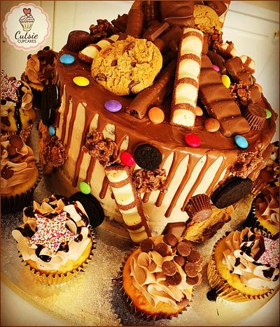 Chocolate Extravaganza  - Cake by Cutsie Cupcakes