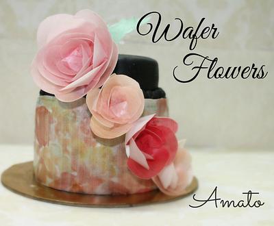 Wafer flower Cascade - Cake by Amato