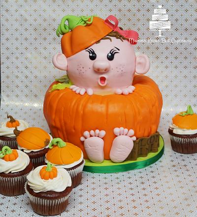 Pumpkin Baby Shower  - Cake by MKBC 