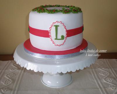 Christmas and mum's birthday cake - Cake by Gabriela Lopes (Bolos lindos de comer)