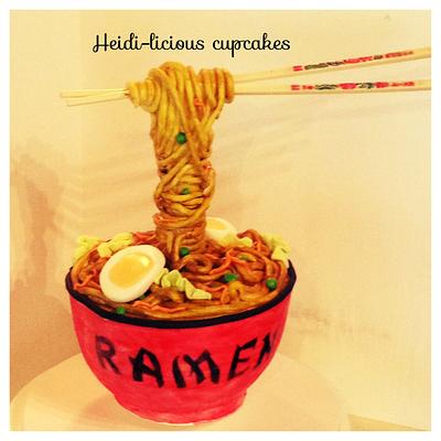 Ramen/noodle cake - Cake by HeidiliciousCupcakes 