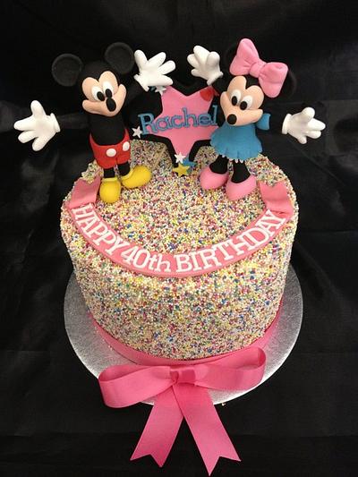 Disney Rainbow Layer cake - Cake by Caron Eveleigh