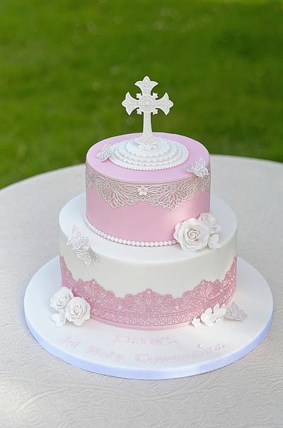 1st Holy Communion - Cake by The Chain Lane Cake Co.