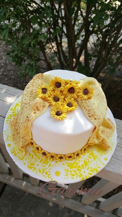Sunflower cake  - Cake by Garima rawat