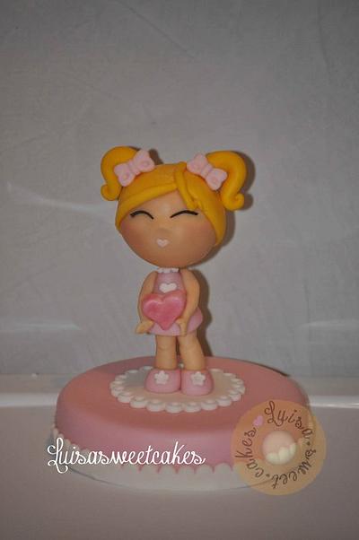 cake topper doll - Cake by luisasweetcakes