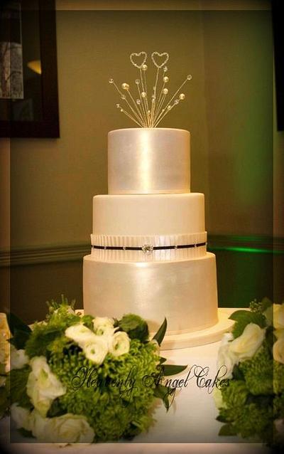 Swarovski Wedding cake - Cake by Heavenly Angel Cakes