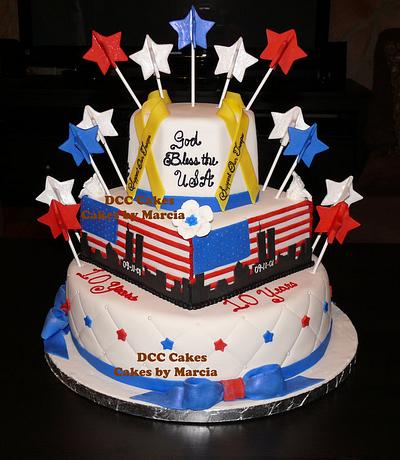 Red, White & Blue.... - Cake by DCC Cakes, Cupcakes & More...