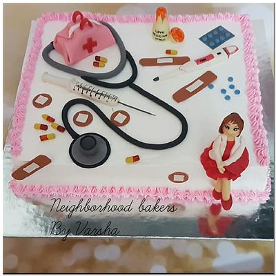 Doctor's theme cake - Cake by Varsha Bhargava