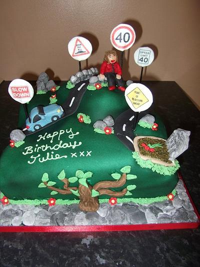 Over The Hill!! - Cake by debscakecreations