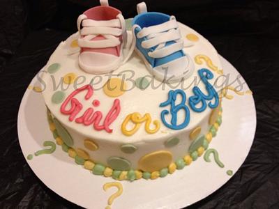 Baby Announcement Cake  - Cake by Priscilla 