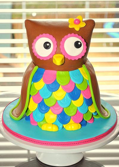Sculpted Owl Cake - Cake by Hope Crocker