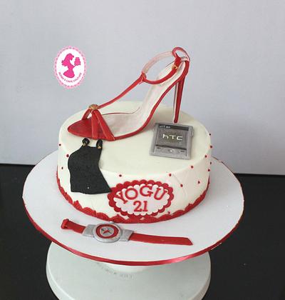 Red Shoe  - Cake by Seema Tyagi