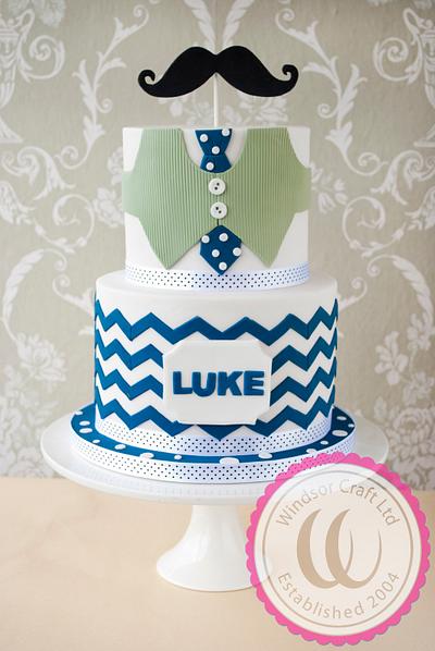 Moustache & Suit Celebration Cake - Cake by Windsor Craft